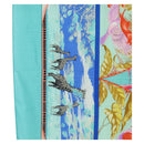 HERMES Carre 140 Scarf ""TROPIQUES"" Cashmere Blue Auth hk3926M-5