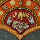 HERMES Carre 90 Scarf ”La Magie"" Silk Gray Auth hk3928M-12