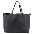 CELINE Horizontal Cabas Tote Bag Leather Black Gold Auth hk3929A-2