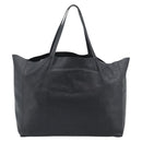 CELINE Horizontal Cabas Tote Bag Leather Black Gold Auth hk3929A-3