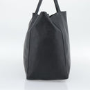 CELINE Horizontal Cabas Tote Bag Leather Black Gold Auth hk3929A-4