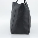CELINE Horizontal Cabas Tote Bag Leather Black Gold Auth hk3929A-5