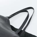 CELINE Horizontal Cabas Tote Bag Leather Black Gold Auth hk3929A-8