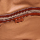CELINE Macadam Canvas Shoulder Bag PVC Leather Brown Gold Auth hk3930-18