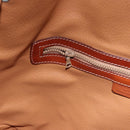 CELINE Macadam Canvas Shoulder Bag PVC Leather Brown Gold Auth hk3930-21