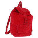 Gianni Versace Backpack Pile Red Silver Auth hk3931-1