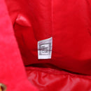 Gianni Versace Backpack Pile Red Silver Auth hk3931-24
