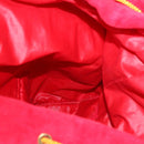 Gianni Versace Backpack Pile Red Silver Auth hk3931-26