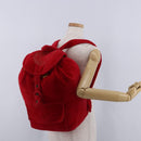 Gianni Versace Backpack Pile Red Silver Auth hk3931-28