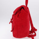 Gianni Versace Backpack Pile Red Silver Auth hk3931-3