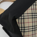BURBERRY Hand Bag Nylon Black Silver Auth hk3932-14