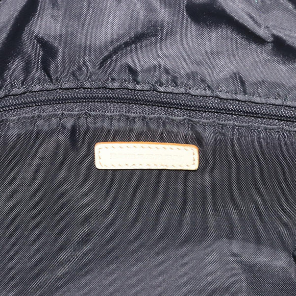 BURBERRY Hand Bag Nylon Black Silver Auth hk3932