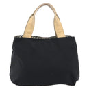 BURBERRY Hand Bag Nylon Black Silver Auth hk3932-13
