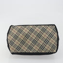 BURBERRY Hand Bag Nylon Black Silver Auth hk3932-5