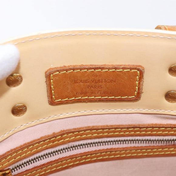 LOUIS VUITTON Monogram Vernis Reade PM Bag Marshmallow Pink M91306 Auth hk3933