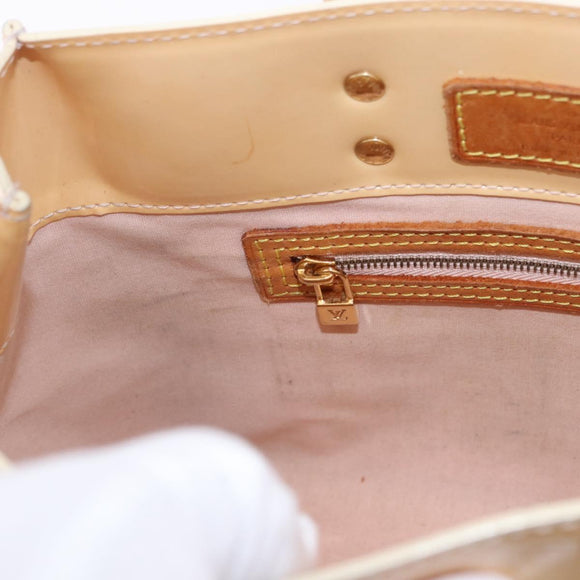 LOUIS VUITTON Monogram Vernis Reade PM Bag Marshmallow Pink M91306 Auth hk3933