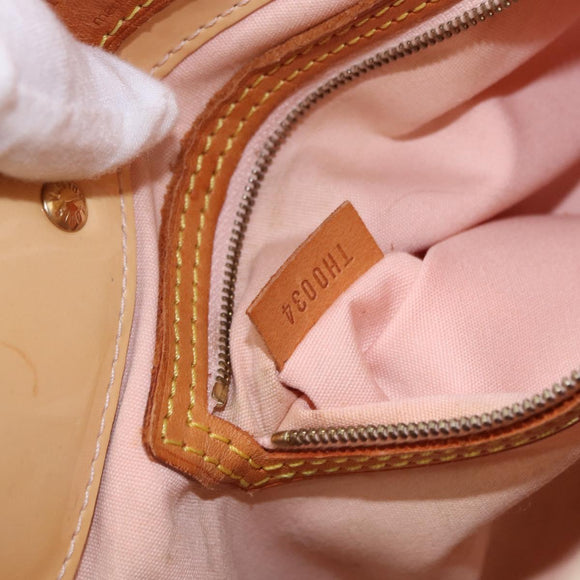 LOUIS VUITTON Monogram Vernis Reade PM Bag Marshmallow Pink M91306 Auth hk3933