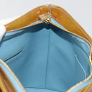 LOUIS VUITTON Monogram Vernis Houston Hand Bag Baby Blue M91005 LV Auth hk3937-20