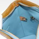 LOUIS VUITTON Monogram Vernis Houston Hand Bag Baby Blue M91005 LV Auth hk3937-21