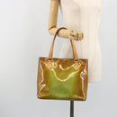 LOUIS VUITTON Monogram Vernis Houston Hand Bag Baby Blue M91005 LV Auth hk3937-25