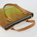 LOUIS VUITTON Monogram Vernis Houston Hand Bag Baby Blue M91005 LV Auth hk3937-6