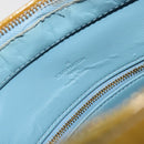LOUIS VUITTON Monogram Vernis Houston Hand Bag Baby Blue M91005 LV Auth hk3940-19