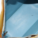 LOUIS VUITTON Monogram Vernis Houston Hand Bag Baby Blue M91005 LV Auth hk3940-11