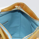 LOUIS VUITTON Monogram Vernis Houston Hand Bag Baby Blue M91005 LV Auth hk3940-20