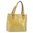 LOUIS VUITTON Monogram Vernis Houston Hand Bag Gris M91053 LV Auth hk3941-1