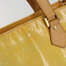 LOUIS VUITTON Monogram Vernis Houston Hand Bag Gris M91053 LV Auth hk3941-10