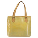 LOUIS VUITTON Monogram Vernis Houston Hand Bag Gris M91053 LV Auth hk3941-13