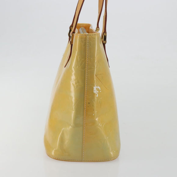LOUIS VUITTON Monogram Vernis Houston Hand Bag Gris M91053 LV Auth hk3941
