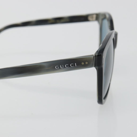 GUCCI Sunglasses Plastic Gray Black Auth hk3942M