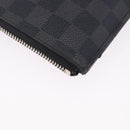 LOUIS VUITTON Damier Graphite Pochette Jules GM Clutch Bag M41501 LV Auth hk3943-15
