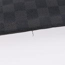 LOUIS VUITTON Damier Graphite Pochette Jules GM Clutch Bag M41501 LV Auth hk3943-8