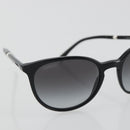 CHANEL Sunglasses Plastic Black CC Auth hk3945-5