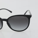 CHANEL Sunglasses Plastic Black CC Auth hk3945-6