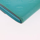 LOUIS VUITTON Monogram Vernis Portefeuille Sarah Wallet Blue M93219 Auth hk3947-15