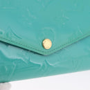 LOUIS VUITTON Monogram Vernis Portefeuille Sarah Wallet Blue M93219 Auth hk3947-17