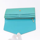 LOUIS VUITTON Monogram Vernis Portefeuille Sarah Wallet Blue M93219 Auth hk3947-18