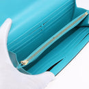 LOUIS VUITTON Monogram Vernis Portefeuille Sarah Wallet Blue M93219 Auth hk3947-9