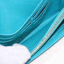 LOUIS VUITTON Monogram Vernis Portefeuille Sarah Wallet Blue M93219 Auth hk3947-20