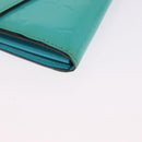 LOUIS VUITTON Monogram Vernis Portefeuille Sarah Wallet Blue M93219 Auth hk3947-7