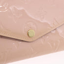 LOUIS VUITTON Vernis Portefeuille Sarah Wallet Rose Valerine M61227 Auth hk3948-17