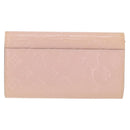 LOUIS VUITTON Vernis Portefeuille Sarah Wallet Rose Valerine M61227 Auth hk3948-2