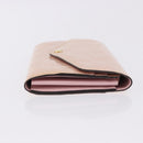 LOUIS VUITTON Vernis Portefeuille Sarah Wallet Rose Valerine M61227 Auth hk3948-3