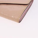 LOUIS VUITTON Vernis Portefeuille Sarah Wallet Rose Valerine M61227 Auth hk3948-14