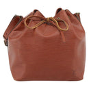 LOUIS VUITTON Epi Petit Noe Shoulder Bag Brown M44103 LV Auth hk3950-13