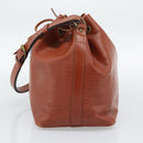 LOUIS VUITTON Epi Petit Noe Shoulder Bag Brown M44103 LV Auth hk3950-4