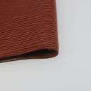 LOUIS VUITTON Epi Agenda PM Day Planner Cover Brown R20053 LV Auth hk3952-15